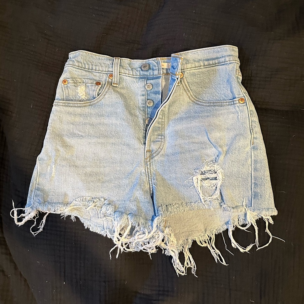 Levi ribcage high waist shorts